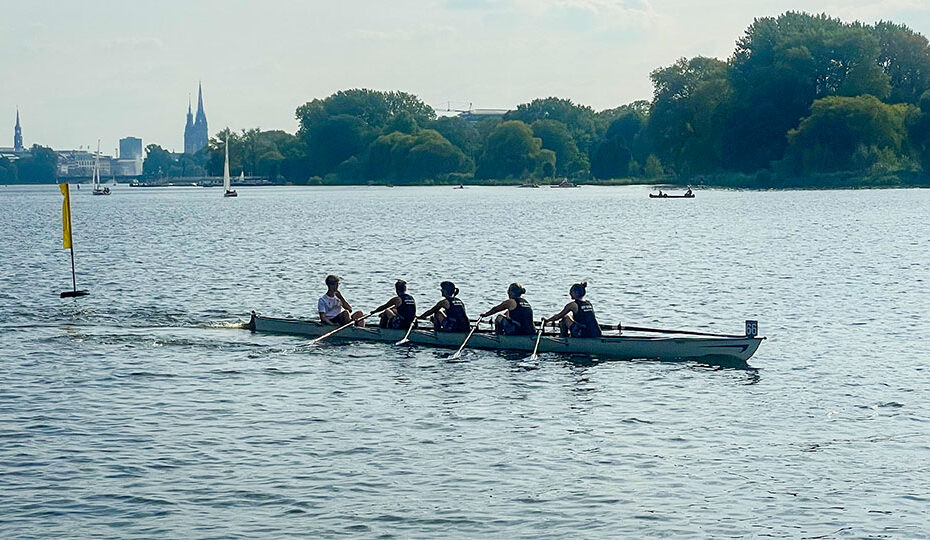 puls bei der Benefizregatta "Rudern gegen Krebs"